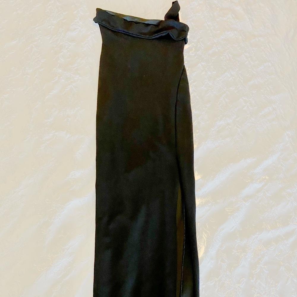 Black tube long dress